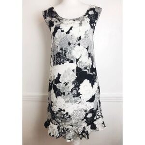 Moulinette Soeurs (Anthro) Black White Silk Dress